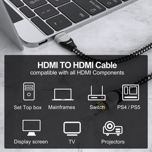 INTPW 8K HDMI Cable, 48Gbps Certified Ultra High Speed HDMI Cable