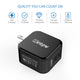 intpw USB Charger, Dual Port 24W Wall Charger, PowerPort 2 with IPS and Foldable Plug for iPhone, iPad, Samsung and More